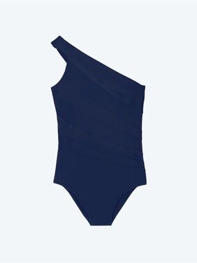 Summersalt Navy One-Shoulder Swimsuit Sz 18 NWT
